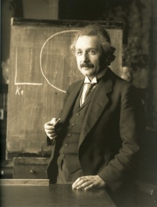 Einstein in 1921.